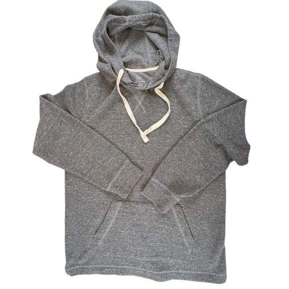 George Hoodie Large Heather Gray Drawstring Pullover Soft Cozy Casual Jumper - Picture 5 of 8